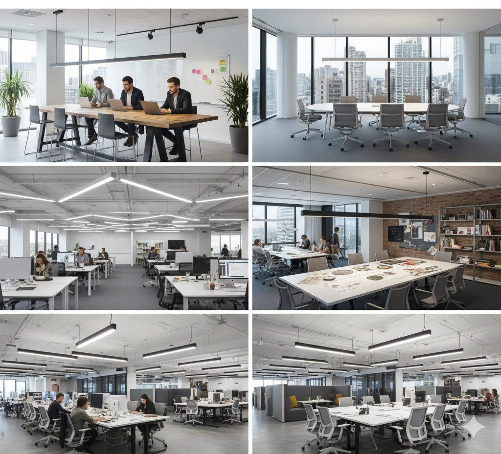 LED Linear Hanging Profiles 50x70mm