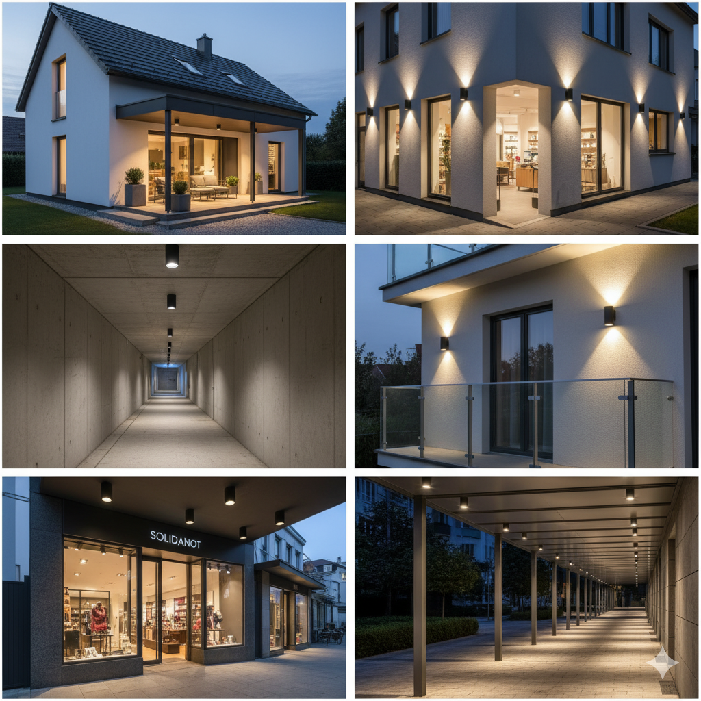 LED COB Surface Cylinders IP65